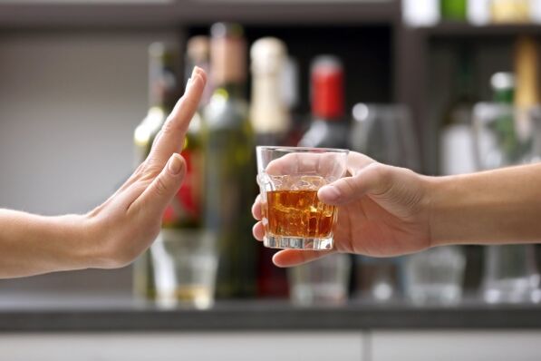 Rejection of alcohol as a way of preventing prostatitis