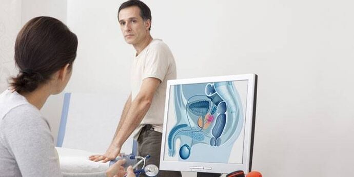 Man at the doctor's appointment